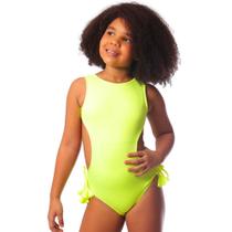 Maiô Infanto Juvenil Liso Amarelo Cecí Moda Praia Maiô Infanto Juvenil Liso Amarelo Cecí Moda Praia