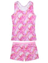 Maiô JerrisApparel, tanquíni de verão para meninas, 5GG, rosa