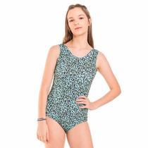 Maiô Juvenil com Proteção UV Azul Onça - Quimby