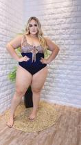 Maiô lipo- plus size flor do biquini Maiô lipo- plus size flor do biquini
