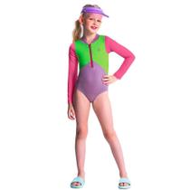 Maio longo verde neon new proteção uv50+ boca grande