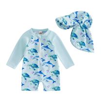 Maiô Lucikamy Toddler Baby Boy Girl, manga comprida de 3 a 6 meses