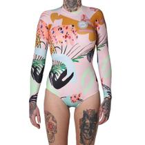 Maio Lycra Rip Curl Saltwater Rose Estampado