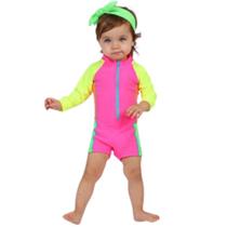 Maiô Macaquinho Body Bebê Euforia Moda Praia Siri Kids 38412