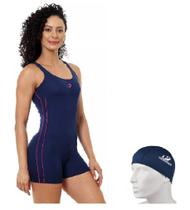 Maiô Macaquinho Helanca Com Viés e Touca Natação WHH05 Hammerhead