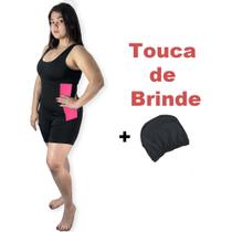 Maio Macaquinho Hidroginástica Natação G PINK Touca Acompanha