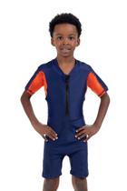 Maiô Macaquinho Manga Longa com ziper Infantil Natação Surf Esportes Maiô Macaquinho Manga Longa com ziper Infantil Natação Surf Esportes