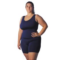 Maiô Macaquinho Natação Hidroginástica Azul Maiô Macaquinho Natação Hidroginástica Azul