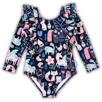 Maio Manga Longa Azul Marinho Bichinhos Tip Top Uv50+ Maio Manga Longa Azul Marinho Bichinhos Tip Top Uv50+