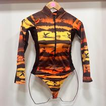 Maiô manga longa com Zípper Surf Fio dental