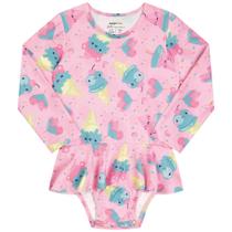 Maiô Manga Longa Infantil Menina Babados Kamylus Ref. 53718 Maiô Manga Longa Infantil Menina Babados Kamylus Ref. 53718