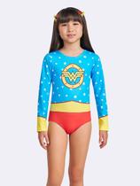 Maiô Manga Longa UV Mulher-Maravilha Maiô Manga Longa UV Mulher-Maravilha