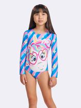 Maiô Manga Longa UV Unicórnio Magic Stickers