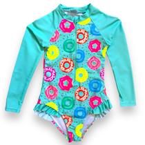 Maiô Menina Manga Longa Infantil Bebe Com Proteção Uv 50 Maio
