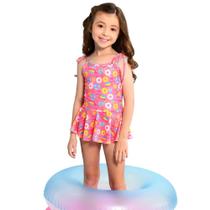 Maiô Menina Marujos e Sereias com Proteção UV50+ Com Babado Maiô Menina Marujos e Sereias com Proteção UV50+ Com Babado