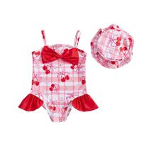 Maiô mlpeerw Toddler Girl Floral com chapéu de 6 a 12 meses Maiô mlpeerw Toddler Girl Floral com chapéu de 6 a 12 meses