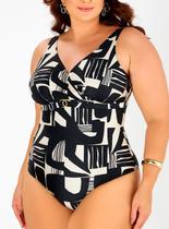 Maiô Modelador Banho de Mar 617.579 Feminino Zero Barriga Estampado Microfibra T. 52/54 Maiô Modelador Banho de Mar 617.579 Feminino Zero Barriga Estampado Microfibra T. 52/54