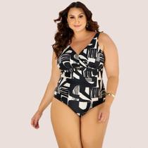 Maiô Modelador Estampado Conforto e Estilo Plus Size