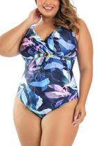 Maiô Modelador Estampado Water Colors 617560 Banho de Mar Maiô Modelador Estampado Water Colors 617560 Banho de Mar