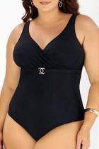 Maiô Modelador Zero Barriga com Proteção UV - Liso Preto - Banho de Mar - Tamanhos 44 ao 54 Maiô Modelador Zero Barriga com Proteção UV - Liso Preto - Banho de Mar - Tamanhos 44 ao 54