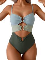 Maiô Monokini Sexy de Uma Peça com Recortes Eomenie Maiô Monokini Sexy de Uma Peça com Recortes Eomenie