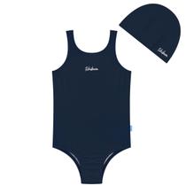 Maiô Natação Infantil com Touca Proteção UV50+ Cores Kamylus