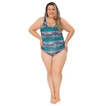 Maiô Natação Plus Size Coqueiral Maiô Natação Plus Size Coqueiral