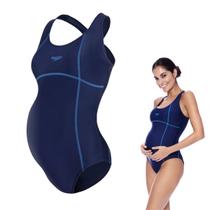 Maiô Natação Speedo Cozy Gestantes - Grávidas 1 A 9 Meses Plus Size