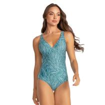 Maio Natação Trinys Estampado 3587 Com Recorte Seios Feminino