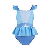Maiô para bebês meninas e maiô infantil de praia, coleção Princesa, maiô de 2 peças