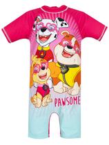 Maiô Paw Patrol Girls One Piece Rash Guard Pink 4 Years