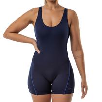 Maiô Perninha Plus Size Hidroginástica Natação Elite Básico Poliamida