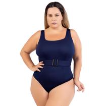 Maio Plus Size Com Cinto Ajustavel Decote Nas Costas 2024