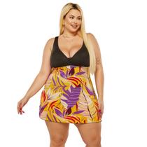 Maiô plus size com saida de praia Roseli