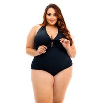 Maiô Plus Size Decotado com Laço