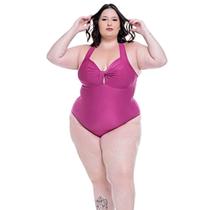 Maiô Plus Size Feminino Com Bojo Amarração nas Costas Maiô Plus Size Feminino Com Bojo Amarração nas Costas
