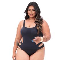 Maiô plus size Feminino Engana Mamãe Com Bojo Suplex tamanho G1 veste manequim 52/54