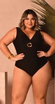 Maiô Plus Size Liso Sem Bojo Clássico Com Fivela - Sol e Água