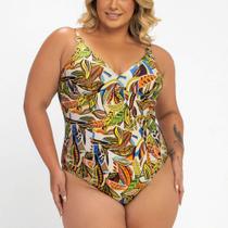 Maiô Plus Size, Zero Barriga, Bojo Removível, Tam. 48
