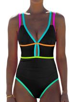 Maiô Popvil 2026 Body Modelador Neon Maiô Popvil 2026 Body Modelador Neon