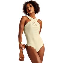 Maiô Praia Body Decote Transpassado Secagem Rápida Sem Bojo Hope Resort