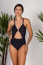 Maiô Preto Pérola com Proteção UV 50