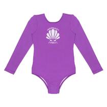 Maiô Proteção Solar Uv Liso Forrado Menina Natação Praia