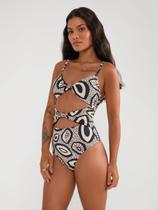 Maiô Recorte Vazado Mandala