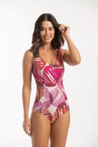 Maiô Regata Com Recortes Estampado