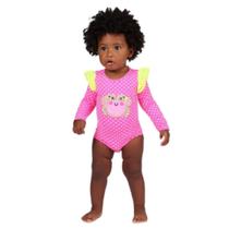 Maiô Rosa Neon Baby Manga Longa Moda Praia Poa Siri Kids 38408 Maiô Rosa Neon Baby Manga Longa Moda Praia Poa Siri Kids 38408