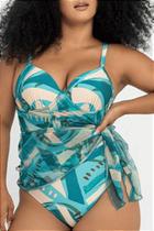 Maiô Saida Com Bojo Estampado Banho De Mar Ref. 0617569