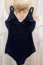 Maio sem bojo sem aro senhora alça reta PretoTam. G Maio sem bojo sem aro senhora alça reta PretoTam. G