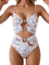 Maiô Sexy de Peça Única com Recortes - Eomenie XL Maiô Sexy de Peça Única com Recortes - Eomenie XL