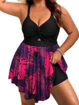 Maiô Tankini Arolina, vestidos de banho femininos plus size Maiô Tankini Arolina, vestidos de banho femininos plus size